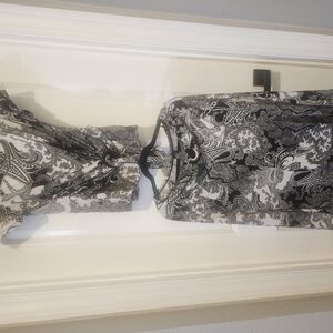 Black and White Paisley Dress